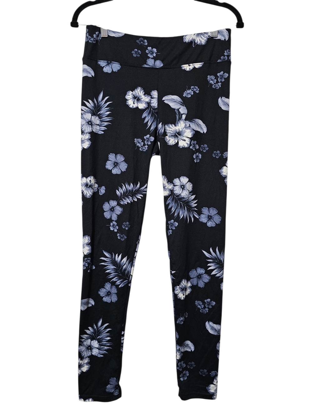 shosho Black Floral Leggings